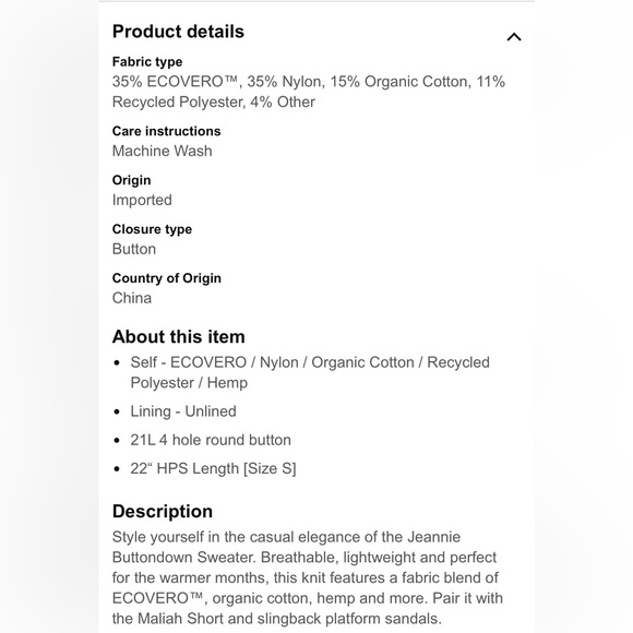 NWT UGG W Jeannie button down sweater color Nant cream check lightweight med. - Picture 12 of 13